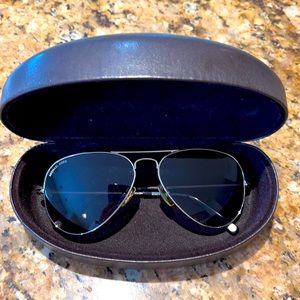 Michael Kors jet set aviator sunglasses with case